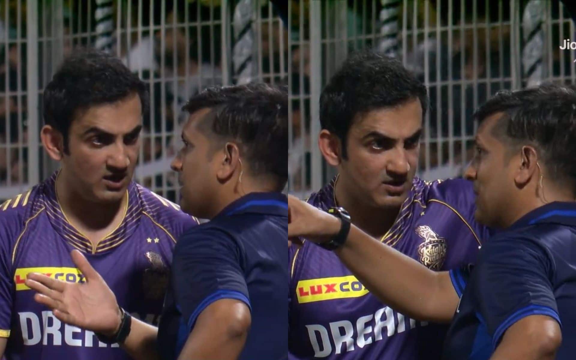 Gautam Gambhir arguing with umpires (X.com)