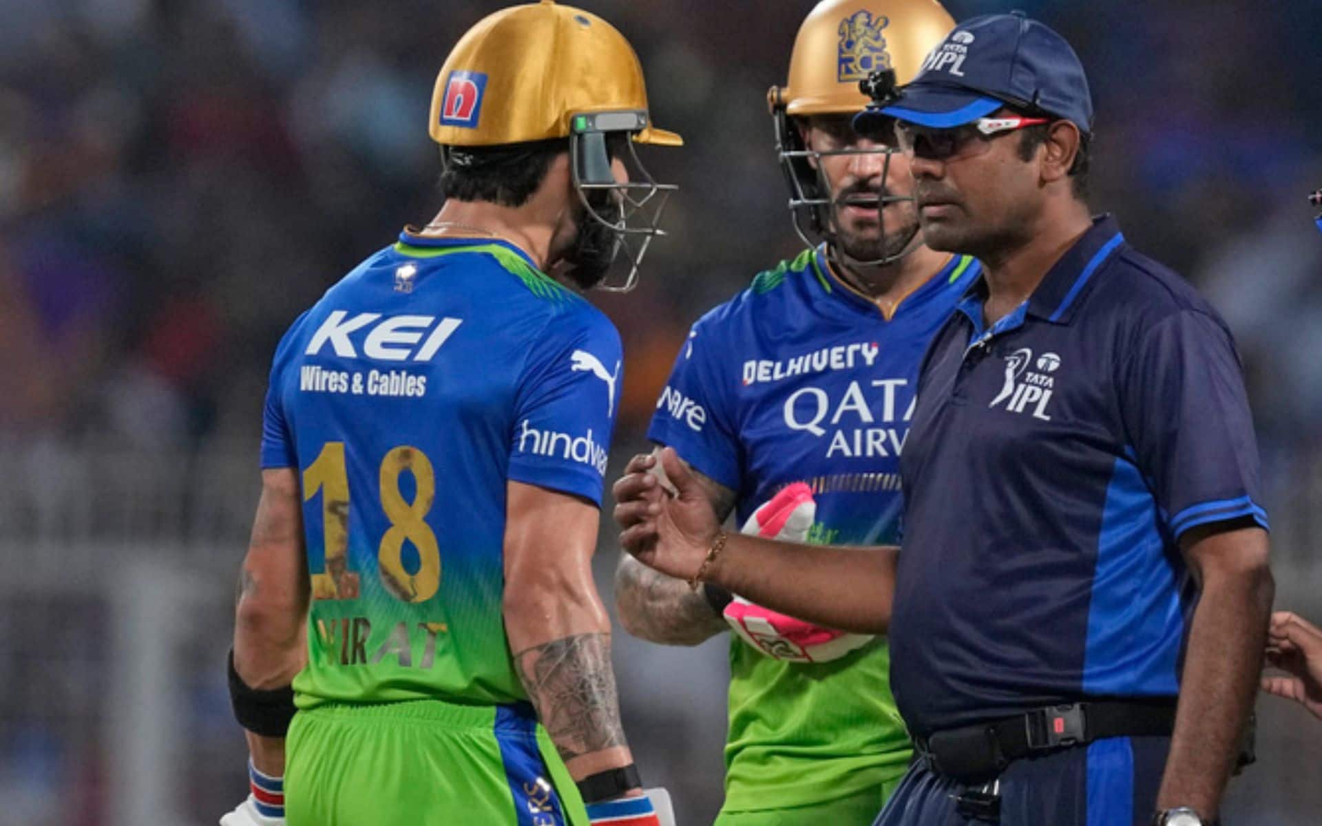 Virat Kohli got into an argument with umpire during KKRvsRCB game (AP Photo)
