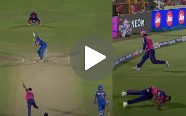 [Watch] W, W, 1, O, W, 1! Parag, Powell's Well-Timed Catches Aid Sandeep Finish With 5/18