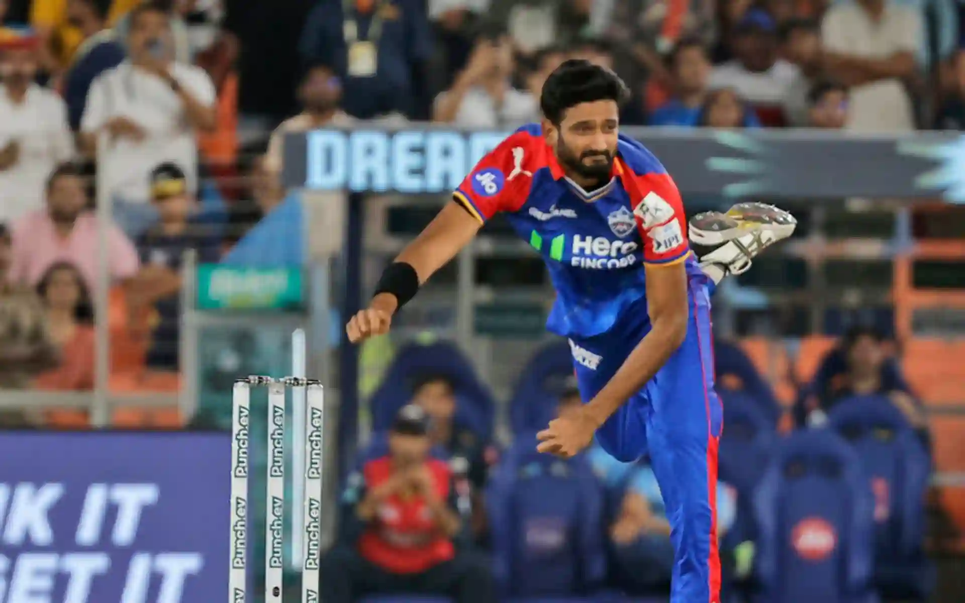 Khaleel Ahmed is currently the highest wicket-taker for DC in the match [AP Photos]