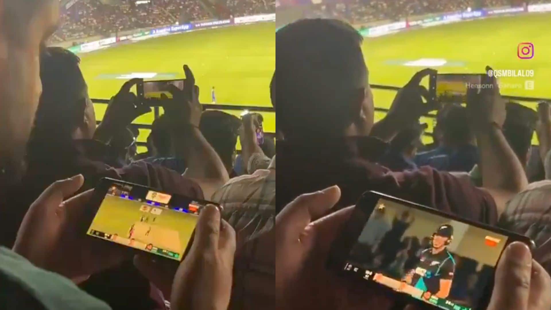Fan watching PAK vs NZ in stadium [X.com]