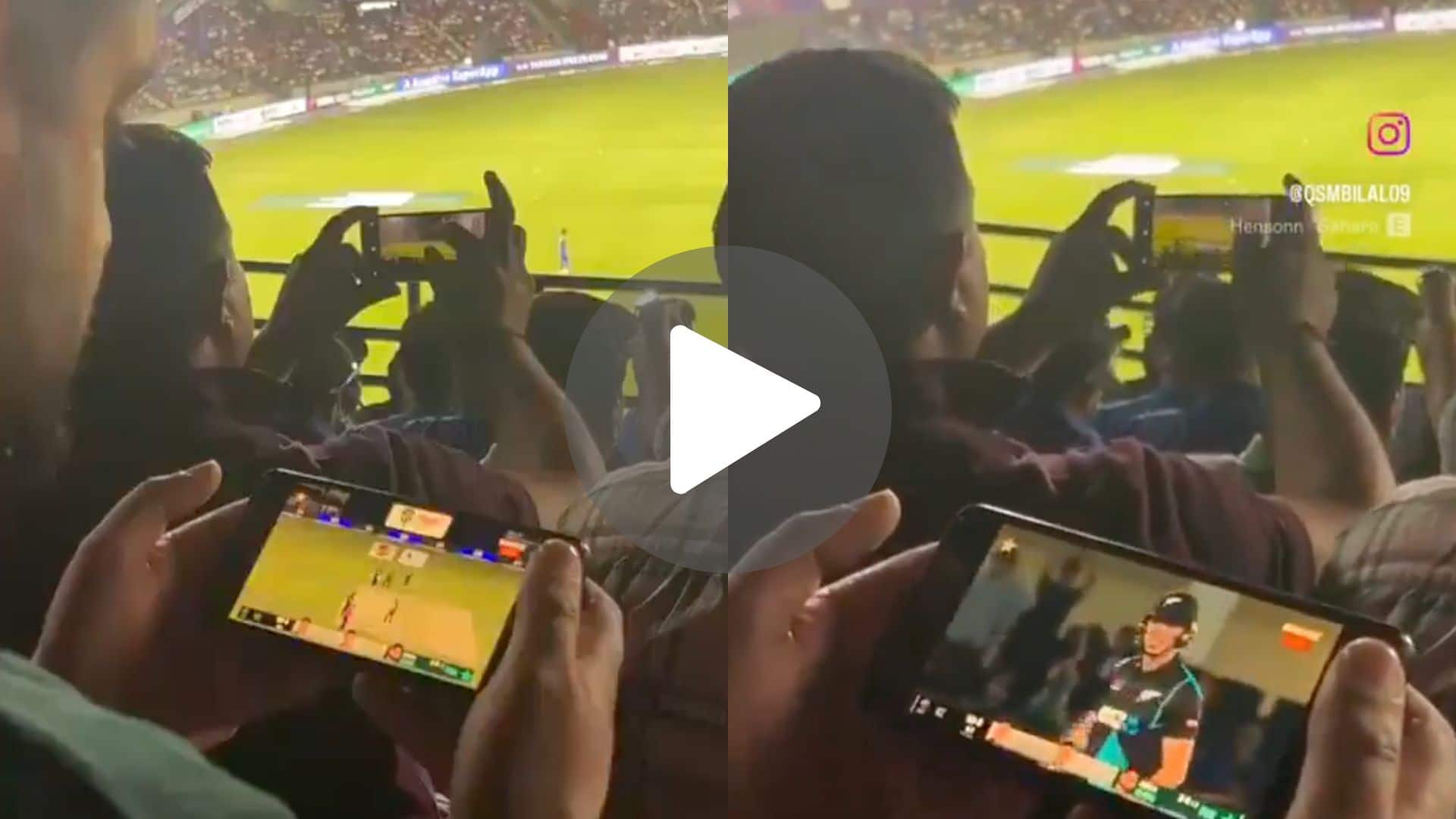 [Watch] Indian Fan Finds IPL 2024 Boring, Watches PAK vs NZ T20I During DC vs SRH
