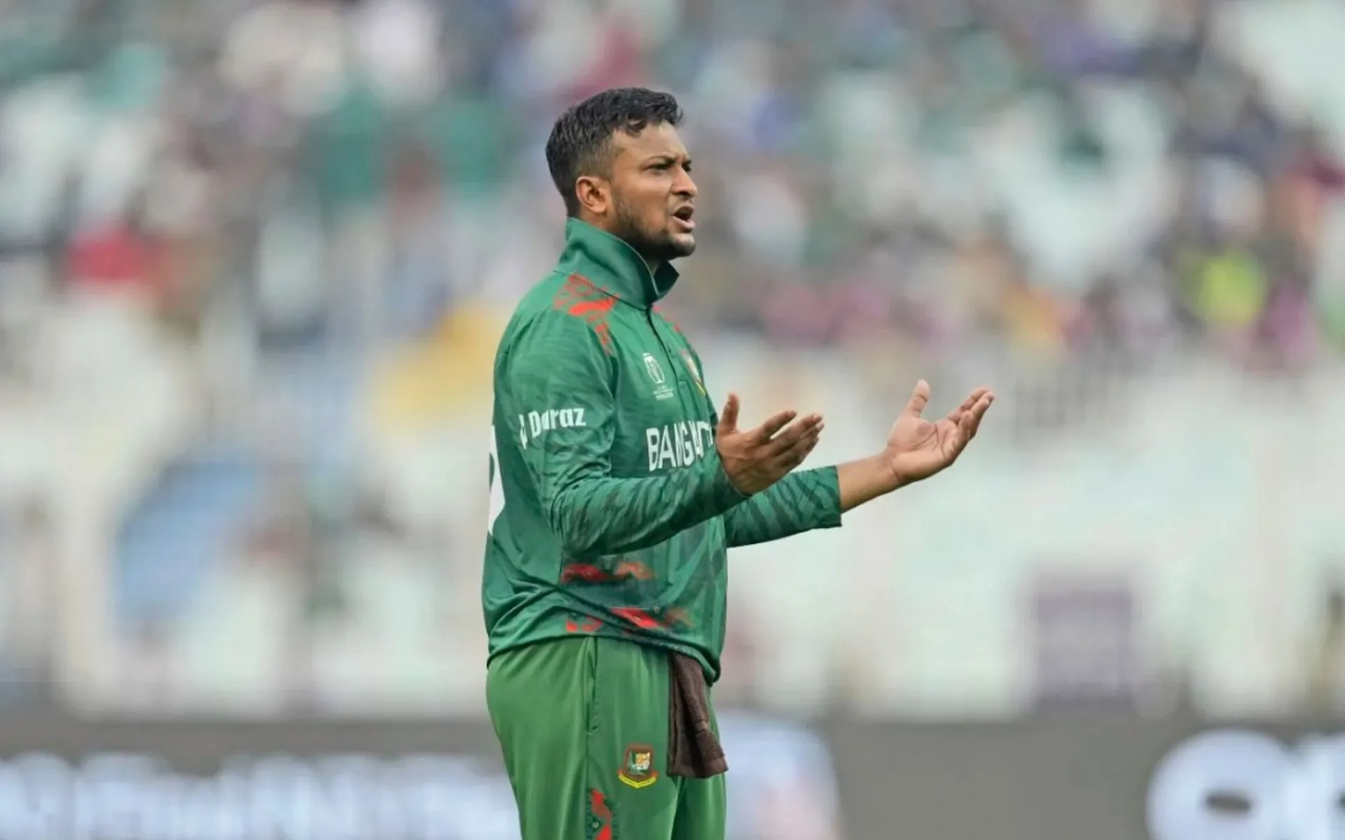 Shakib Al Hasan during 2023 World Cup in India (x.com)