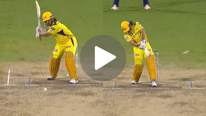 [Watch] MS Dhoni Executes Cinematic Finish; Hits A First-Ball Four As CSK Post 210
