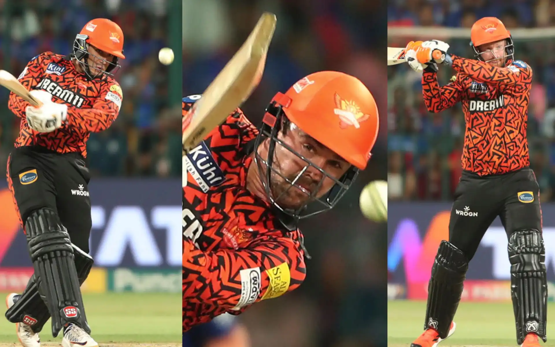 Abhishek Sharma, Travis Head, and Heinrich Klaasen have been in brilliant form in IPL 2024 [AP Photos]
