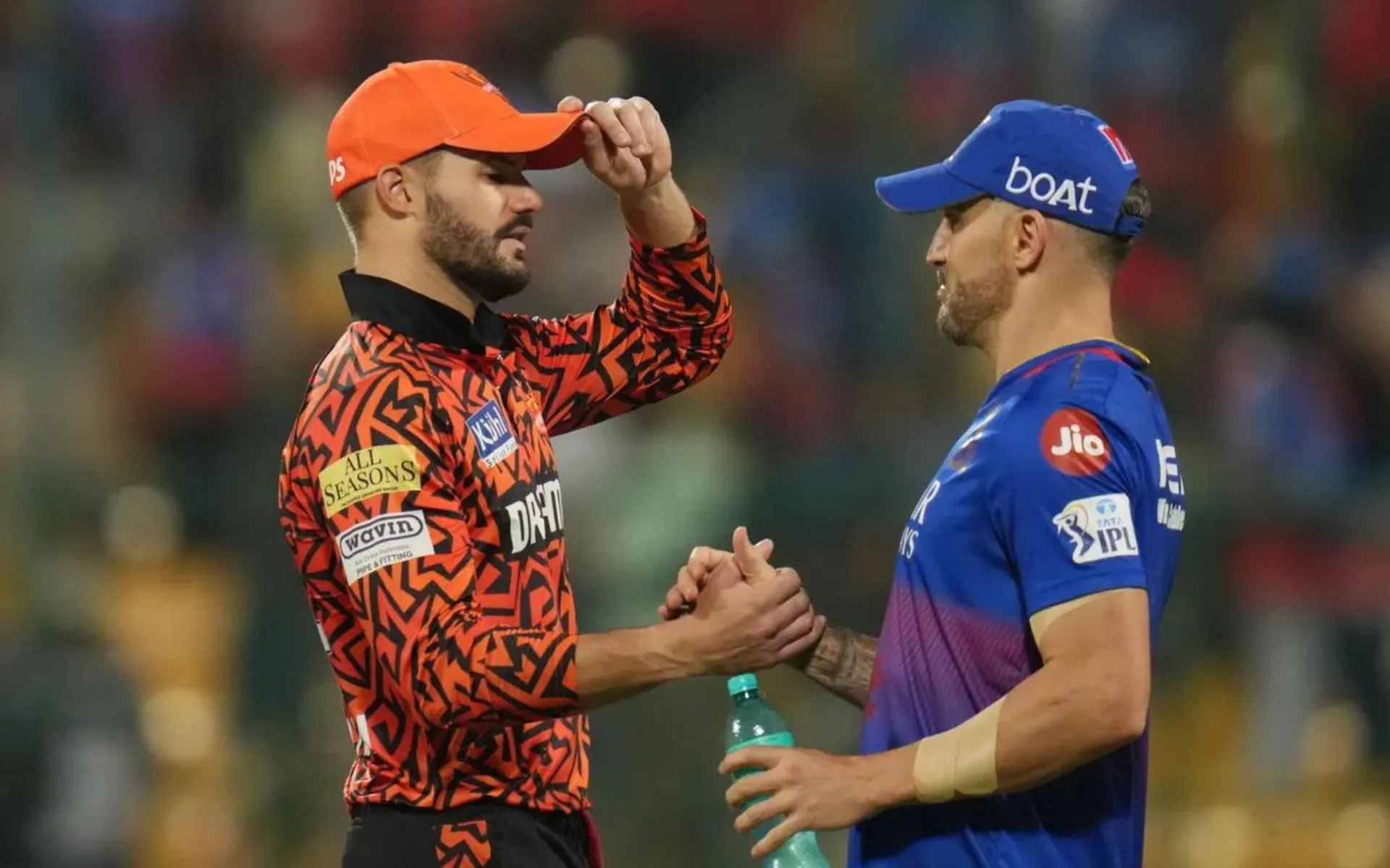 Aiden Markam and Faf du Plessis after Match 30 in IPL 2024 [iplt20.com]