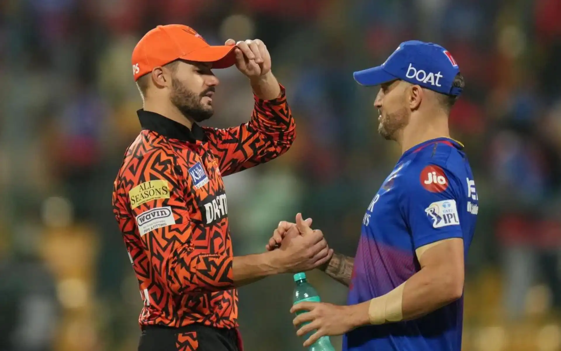 Aiden Markam and Faf du Plessis after Match 30 in IPL 2024 [iplt20.com]