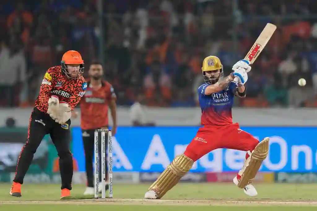 RCB lost the crucial wicket of King Kohli just after his half century (AP Photo)
