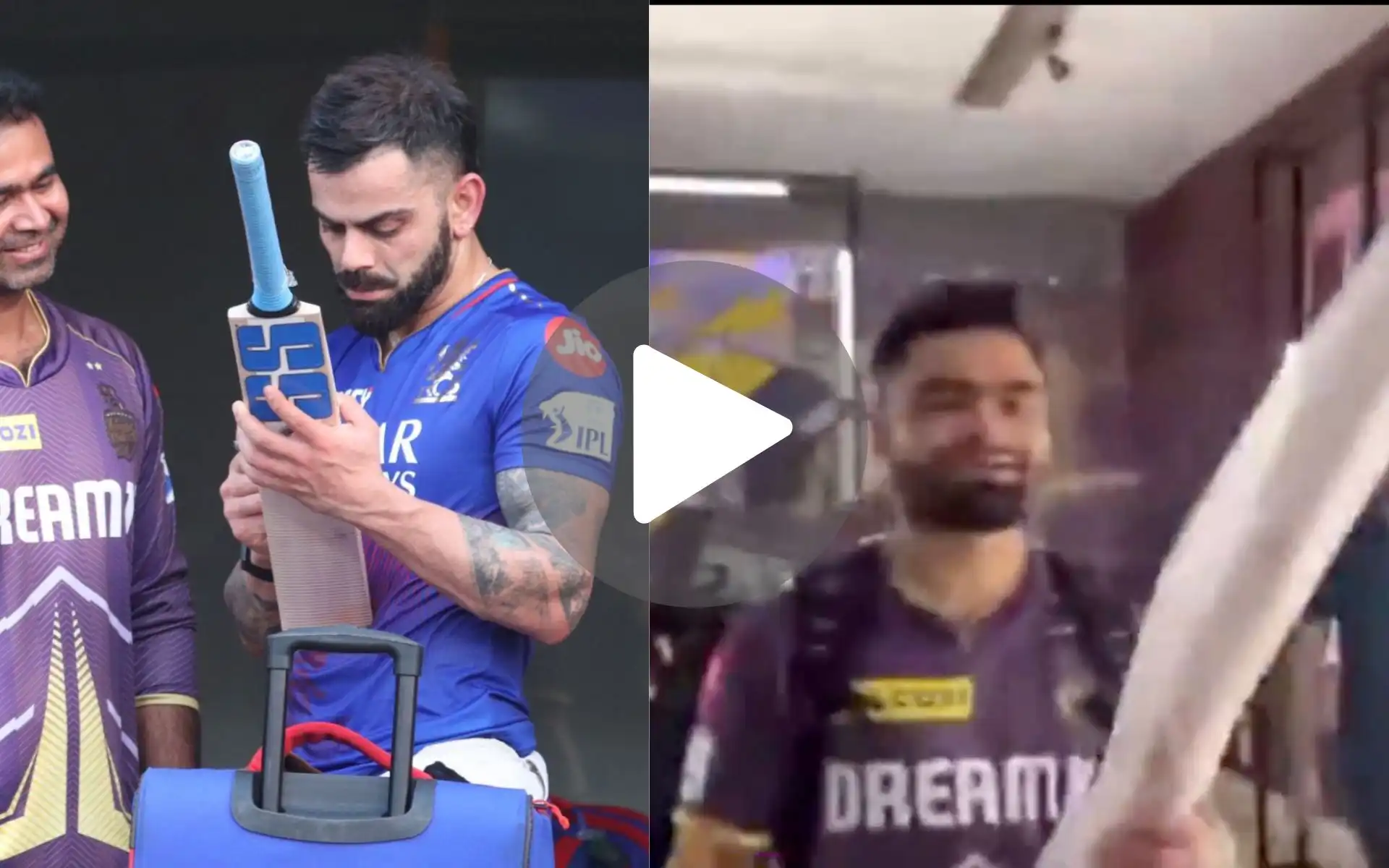 [Watch] Rinku Singh 'Blushes' After Getting Another Bat From Virat Kohli; Video Goes Viral