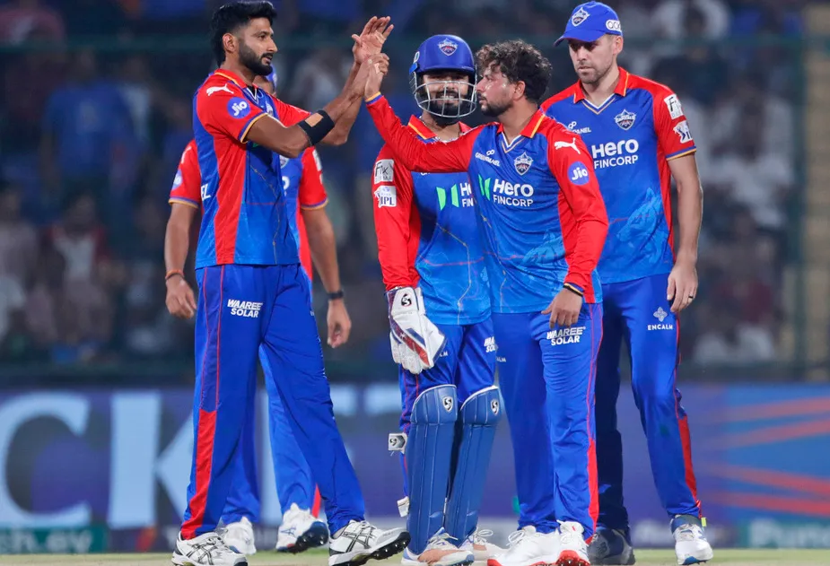 Rishabh Pant & his men at the Arun Jaitley Stadium (AP Photo)
