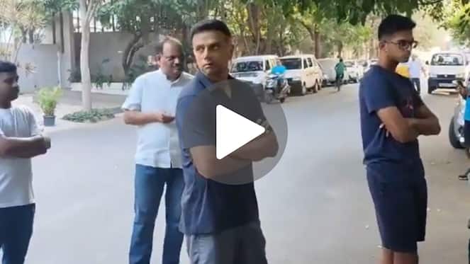 [Watch] Rahul Dravid Waits In A Queue To Cast His Vote In Bengaluru