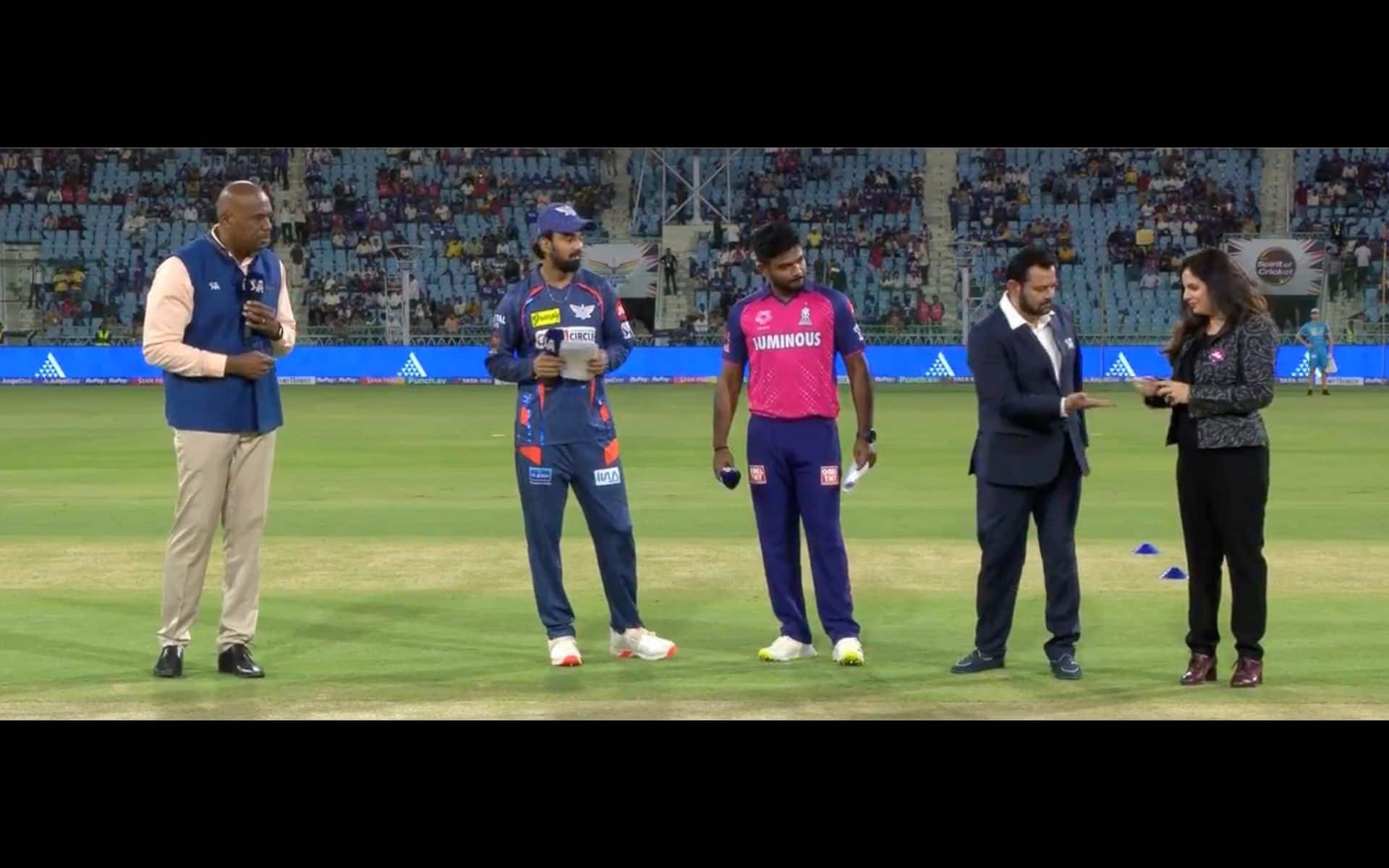 Sanju Samson and KL Rahul at the toss time (X.com) 