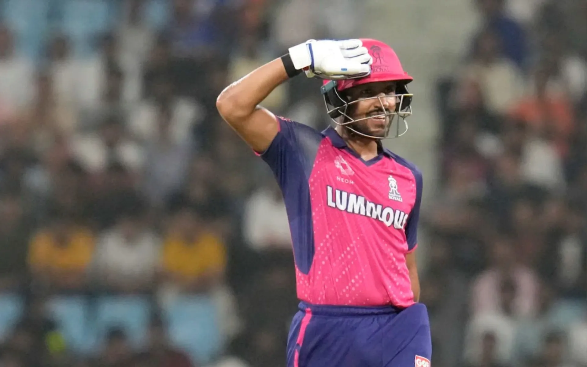 Dhruv Jurel celebrating his half-century against LSG during IPL 2024 (BCCI)