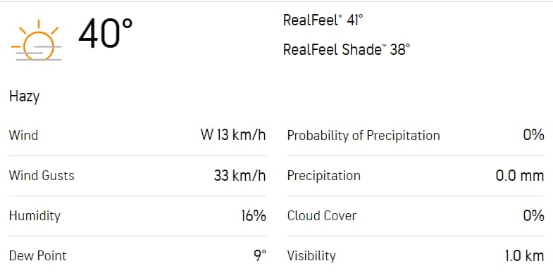 Weather Report for GT v RCB IPL 2024 Match (accuweather.com)
