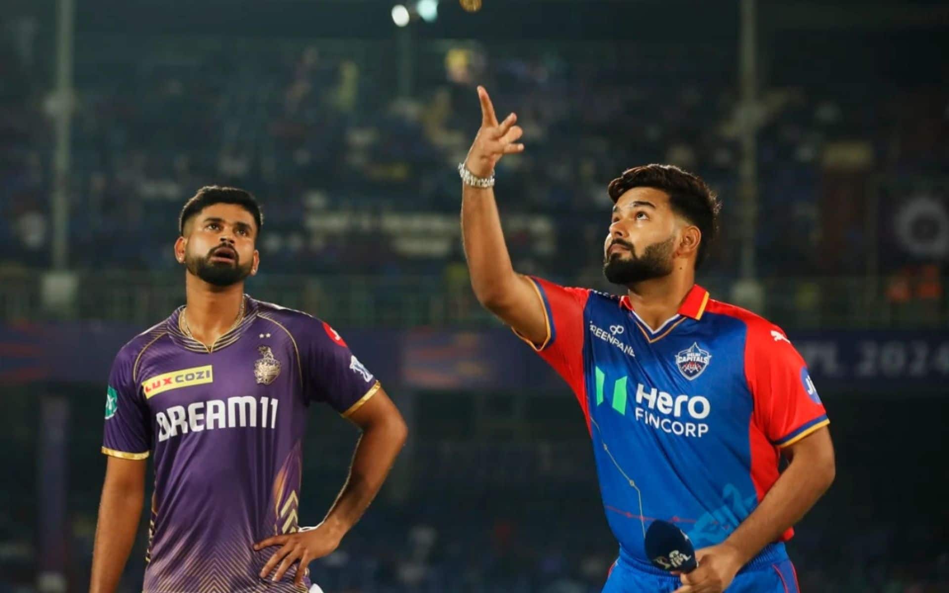 KKR and Delhi Capitals captains Shreyas Iyer and Rishabh Pant during IPL 2024 (BCCI)
