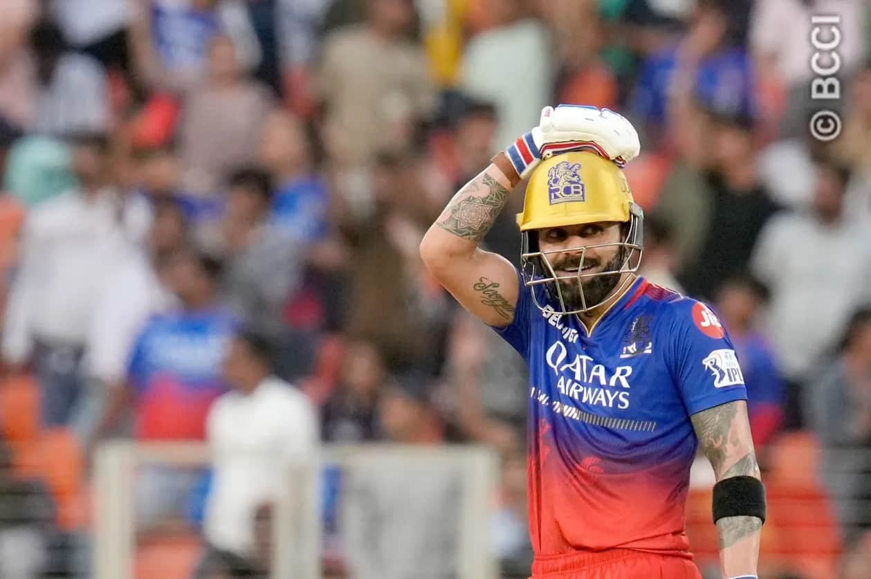 King Kohli just like all RCB fans was in shock tonight during the final overs of the game (BCCI)
