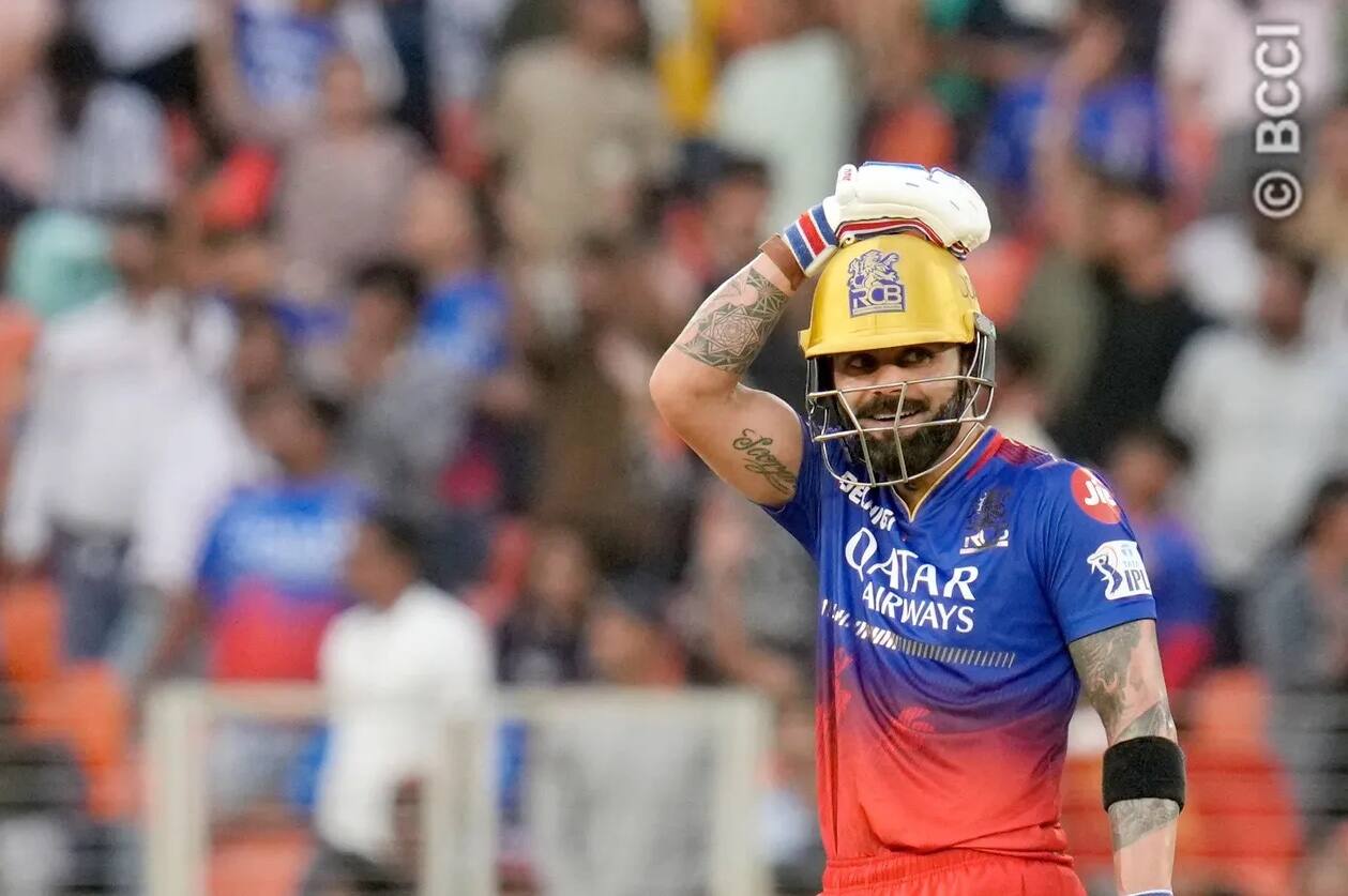 King Kohli just like all RCB fans was in shock tonight during the final overs of the game (BCCI)
