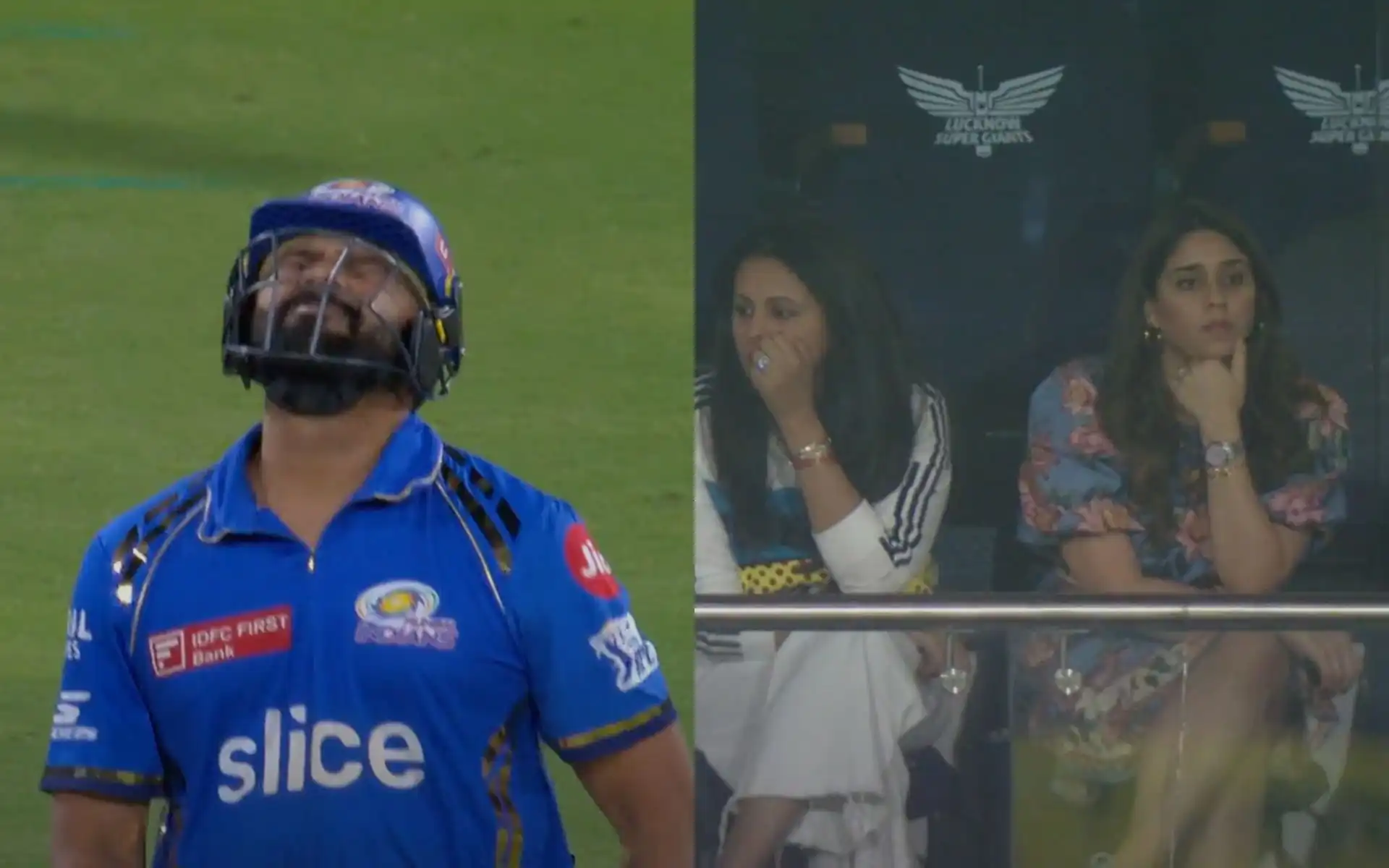 Ritika Sajdeh and Rohit Sharma's reactions (X.com)