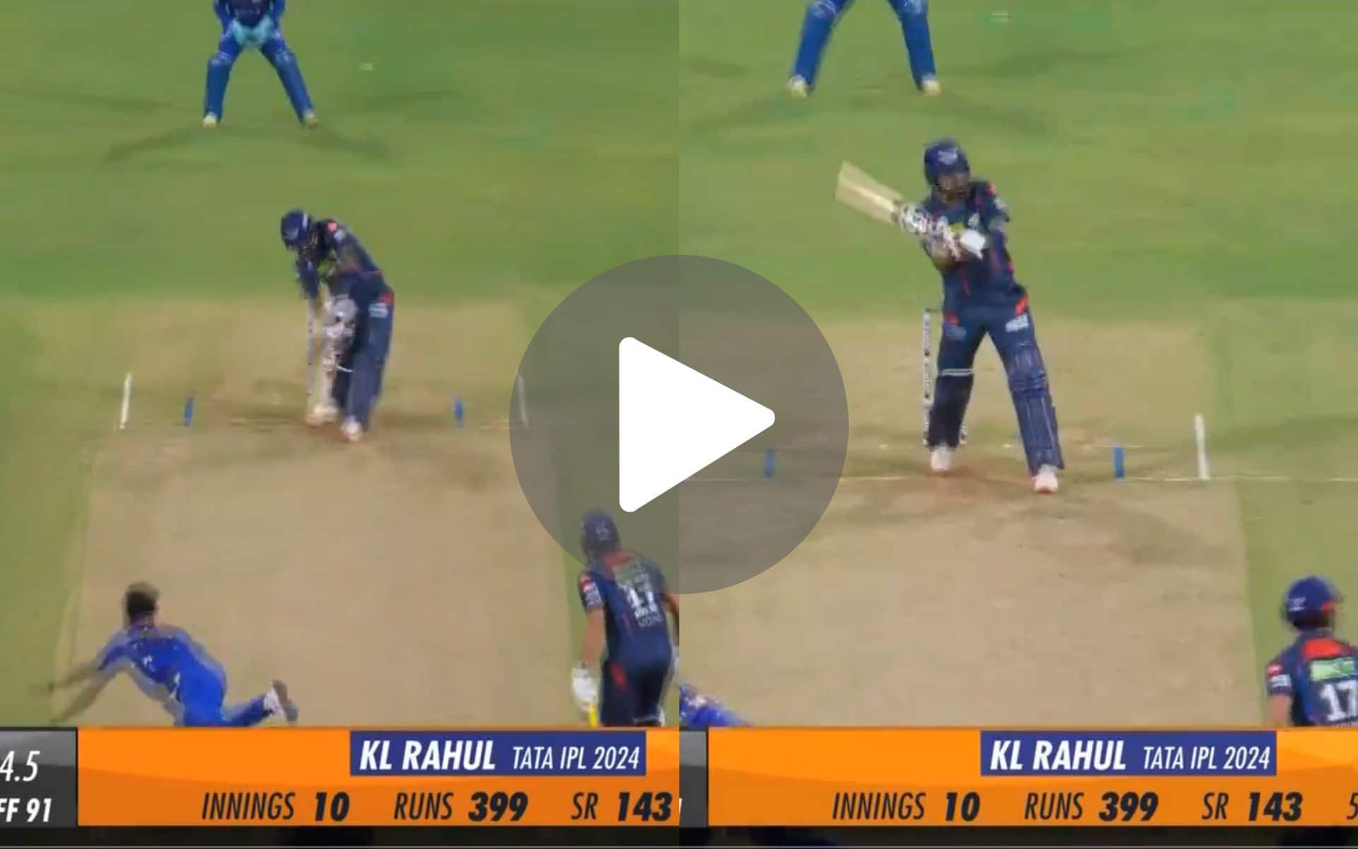 [Watch] KL Rahul Turns On Helicopter Vs MI As He Toys With Thushara During 20-Run Over