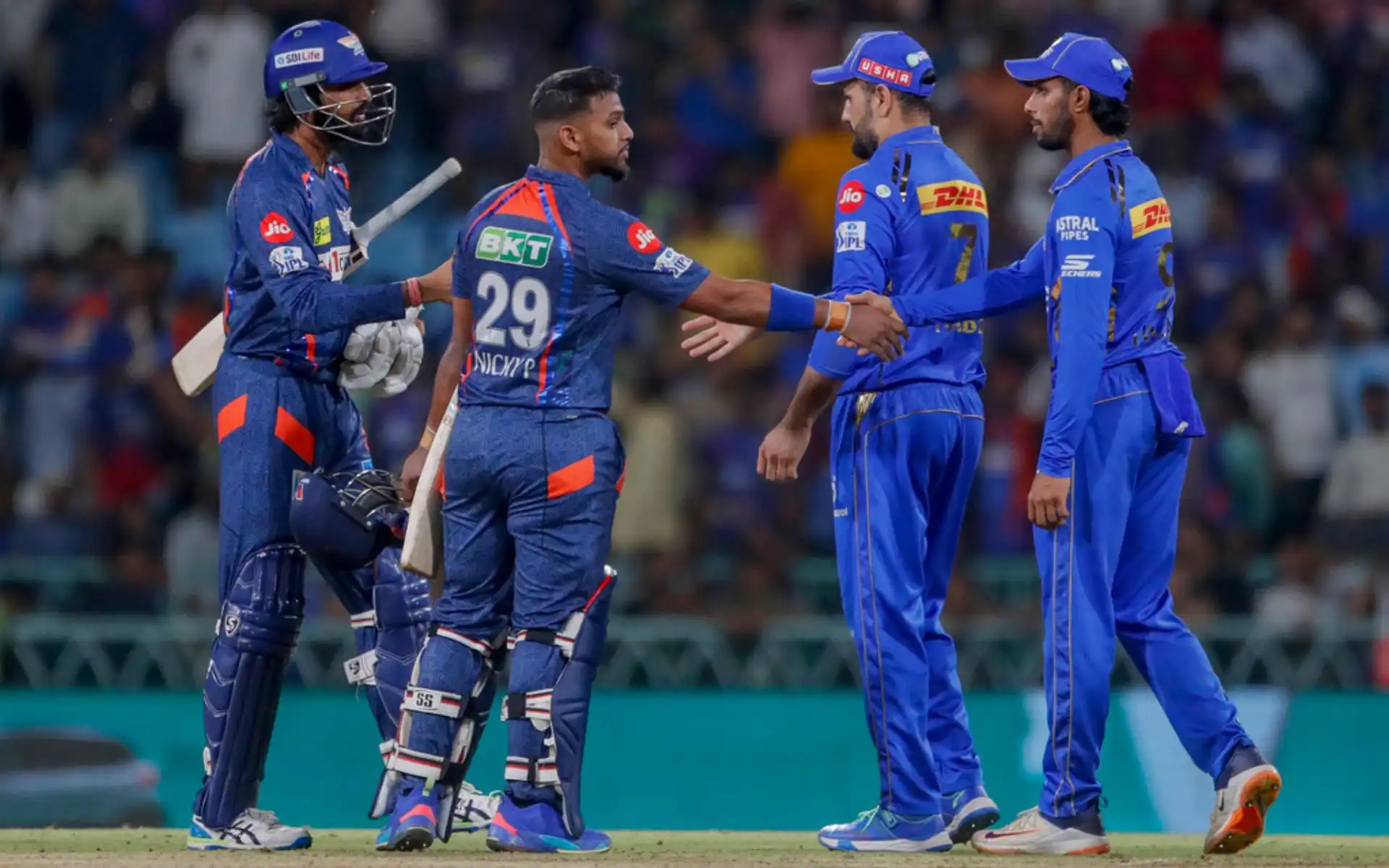 LSG defeated MI by four wickets on Tuesday (AP)
