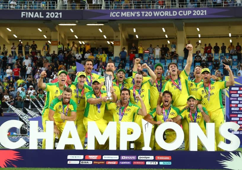 Australia last won the T20I World Cup in 2021 (Twitter)