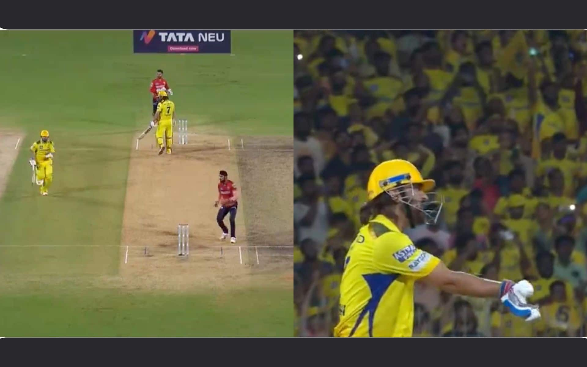 MS Dhoni denies to single to Mitchell (X.com)