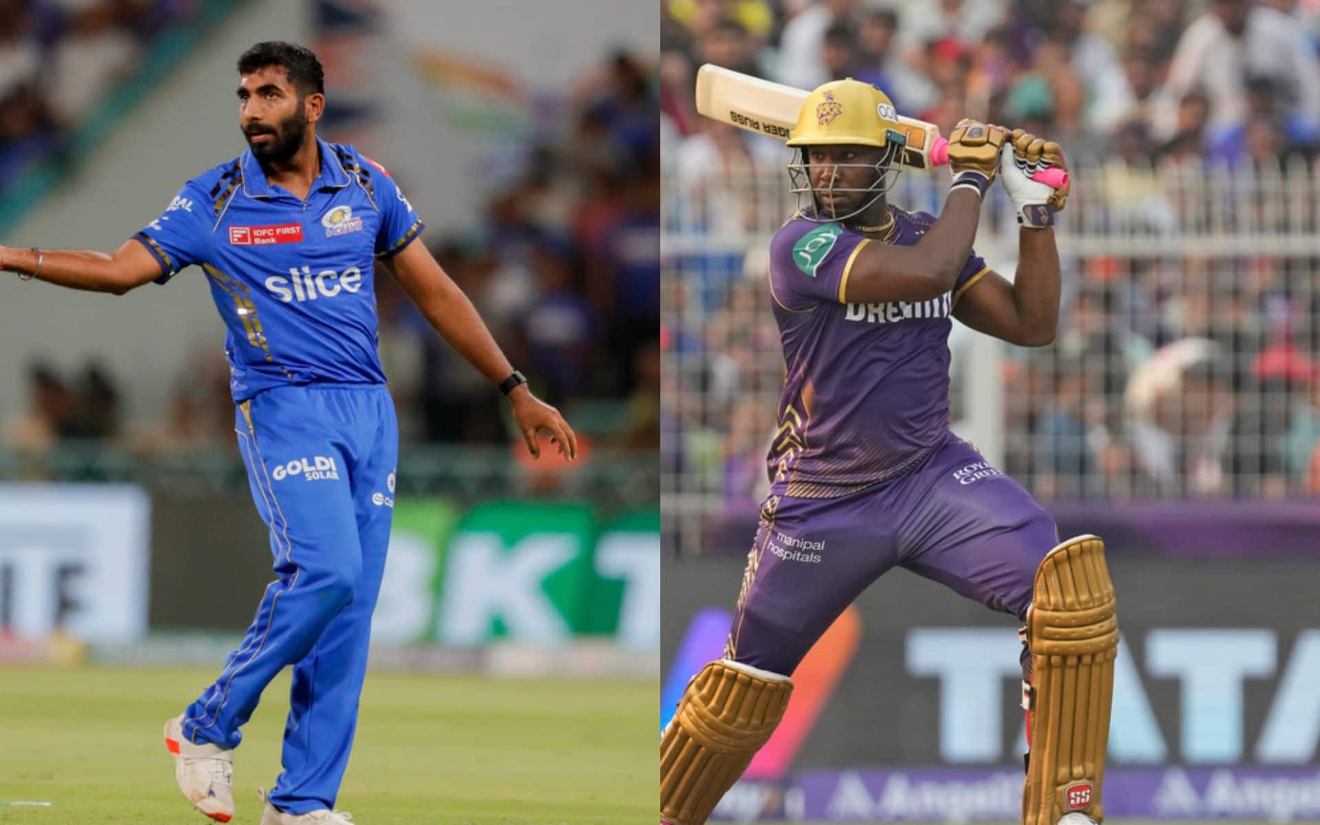Jasprit Bumrah and Andre Russell will be crucial for their teams in IPL 2024 [AP Photos]