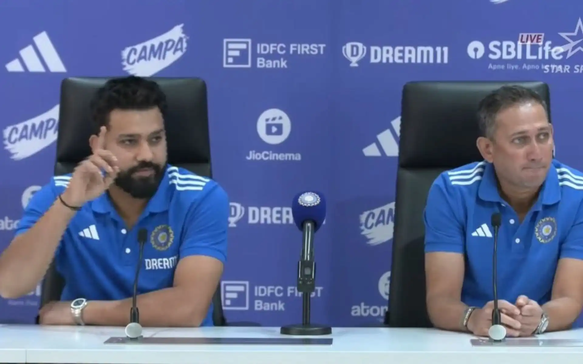 Rohit Sharma entertains journalists at official press conference (X.com)