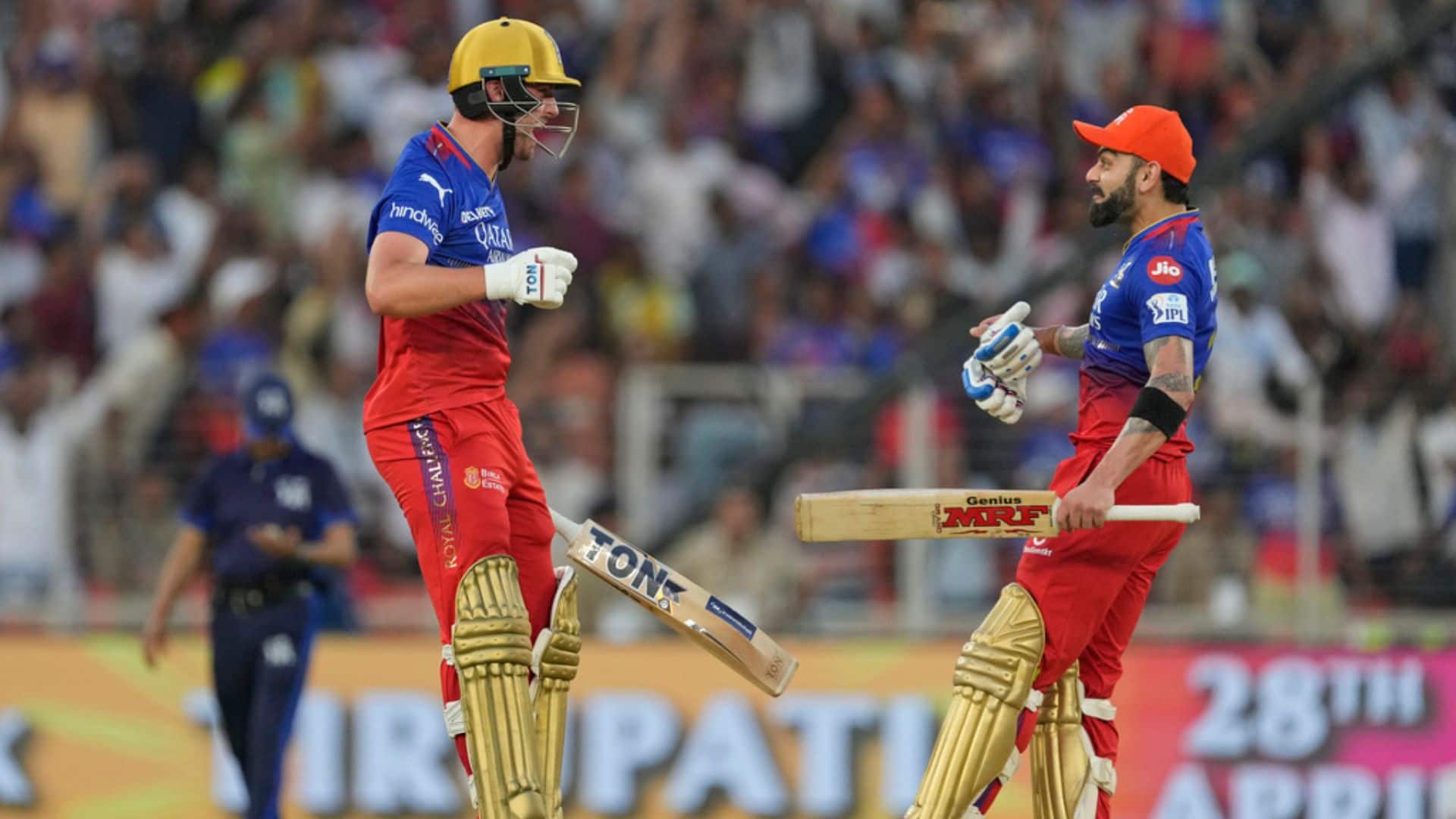 RCB defeated GT in the last game [AP]