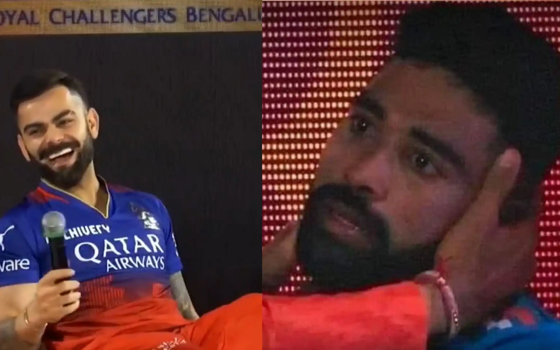 Kohli, Siraj and Du Plessis featured in a RCB event (x.com)
