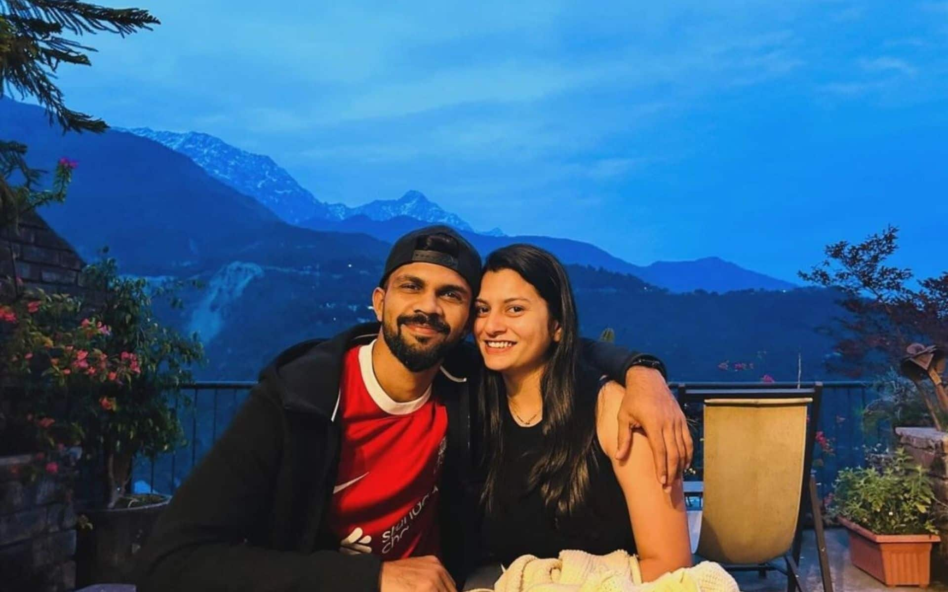 Ruturaj Gaikwad and Utkarsha Pawar in Dharamsala (x.com)