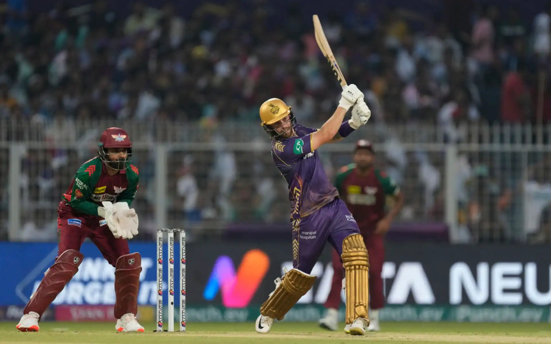 Phil Salt in action vs LSG in IPL 2024 (AP)