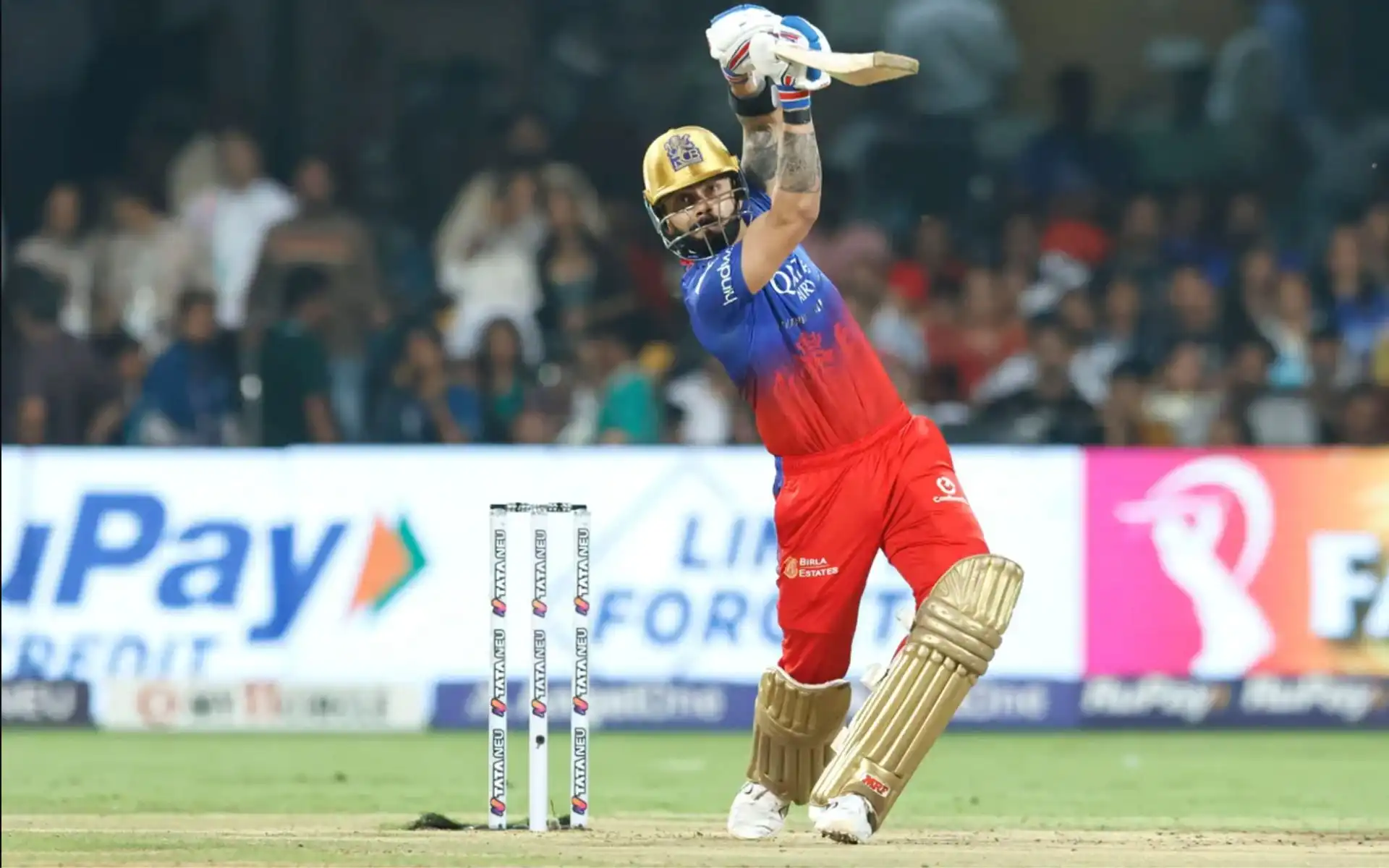 Kohli holding his pose while smashing Mohit (BCCI)