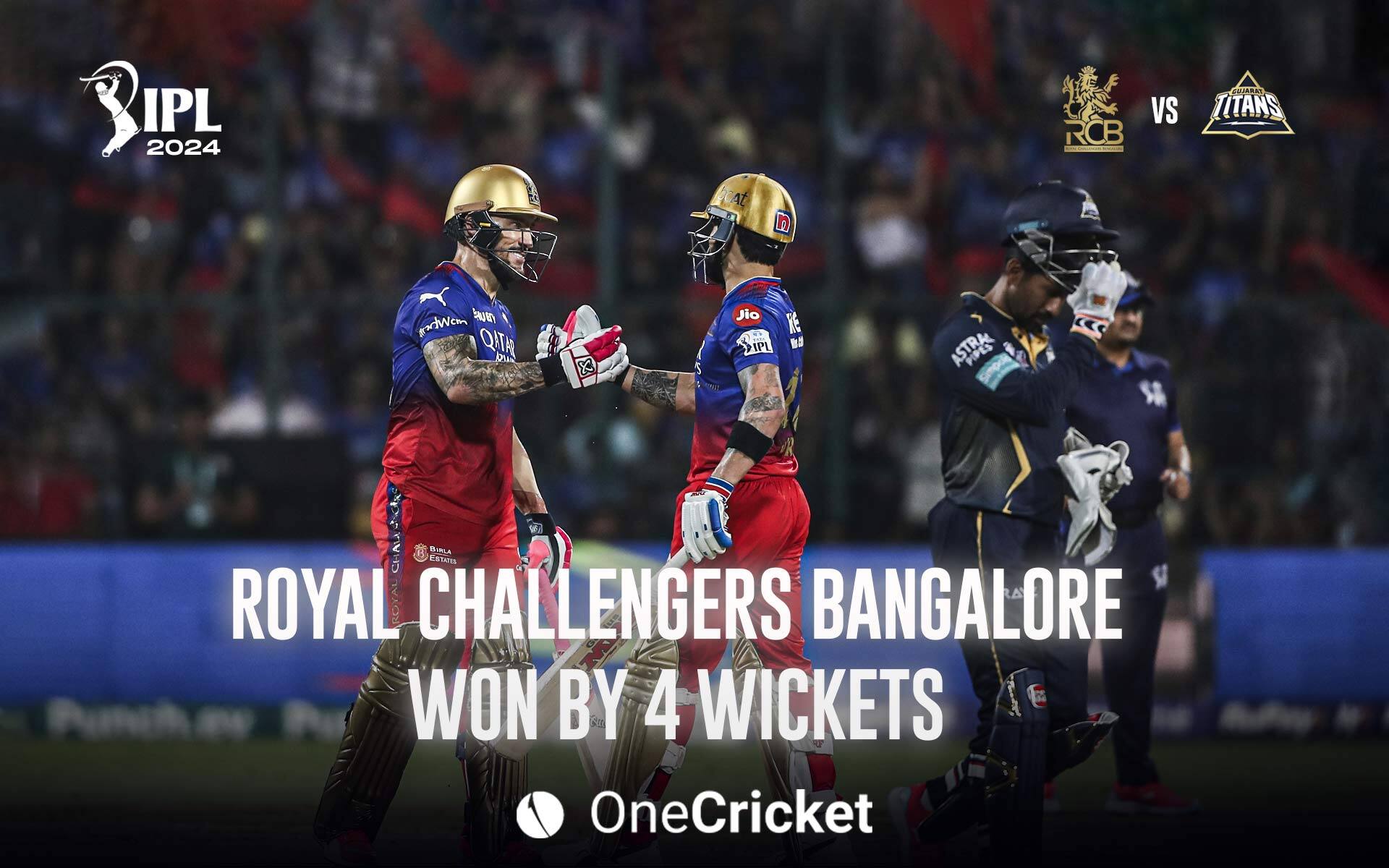 RCB vs GT Live Blog [OneCricket]