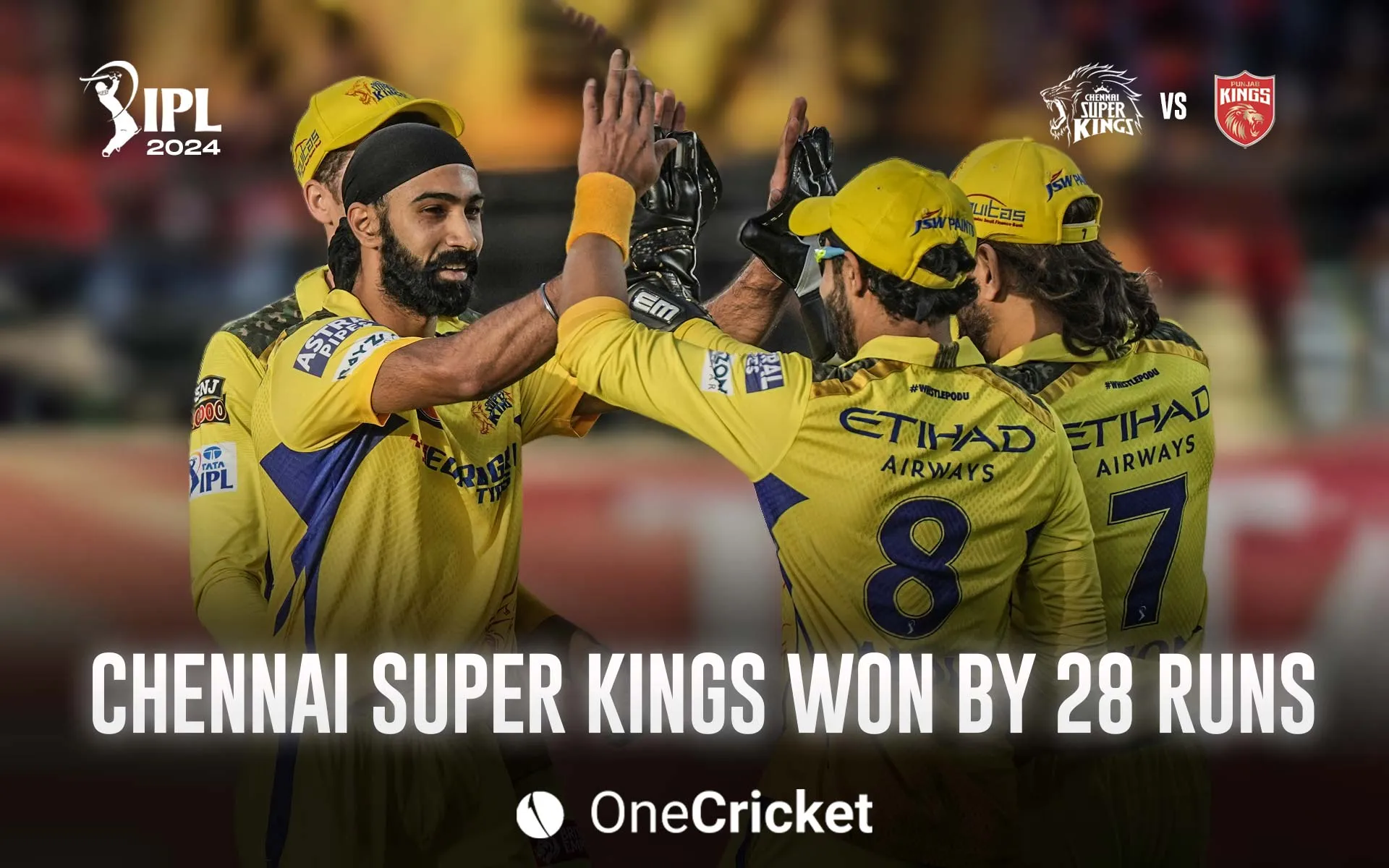 Super Kings won by 28 runs [OneCricket]
