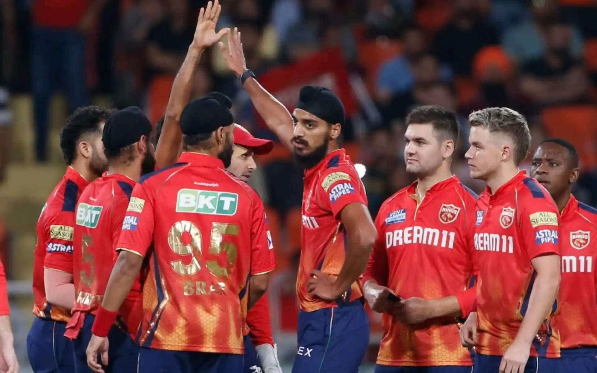 Punjab Kings celebrating a wicket during IPL 2024 (AP)