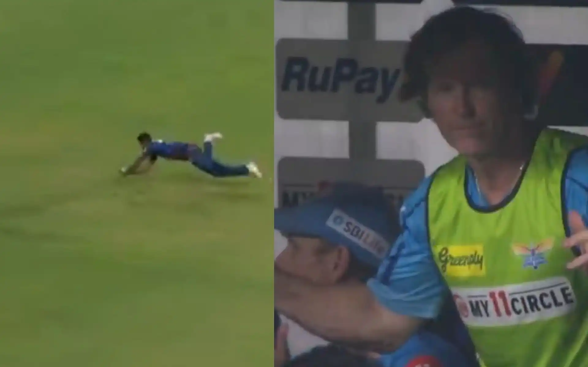 Krishnappa Gowtham catch of Russell (X.com)