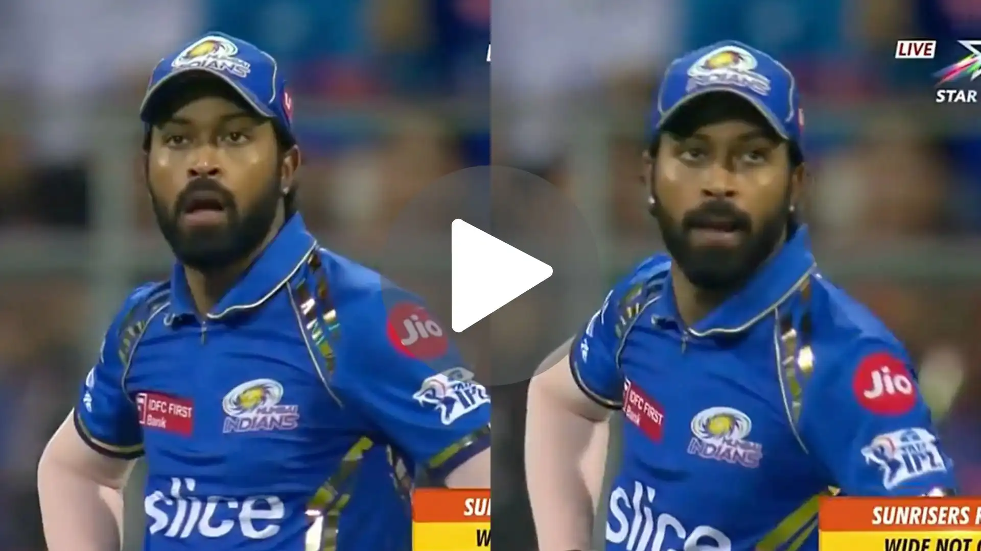 Hardik Pandya's uncomfortable reaction [X.com]
