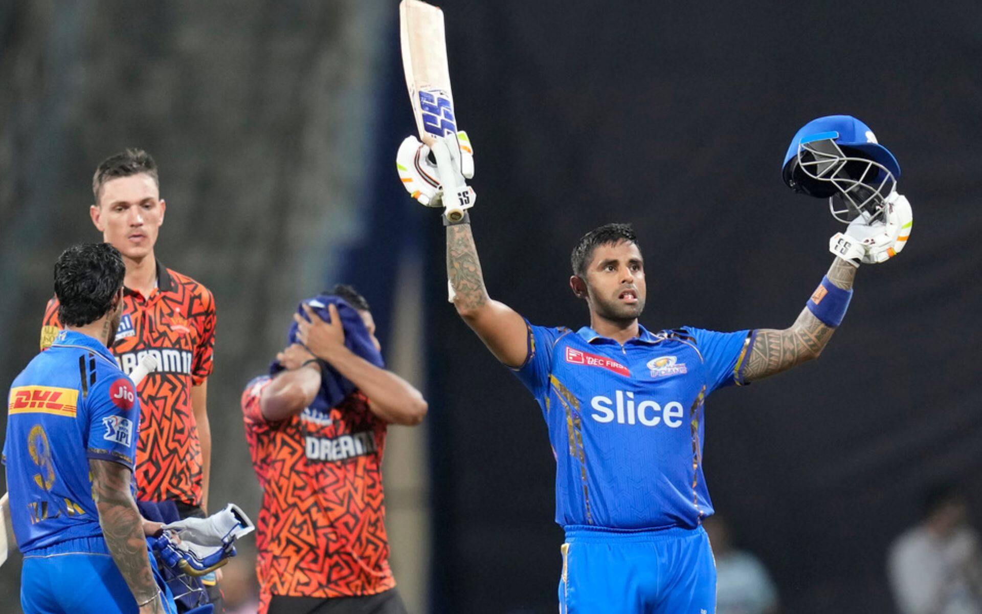 SuryaKumar smashes his 2nd century against SRH [AP]