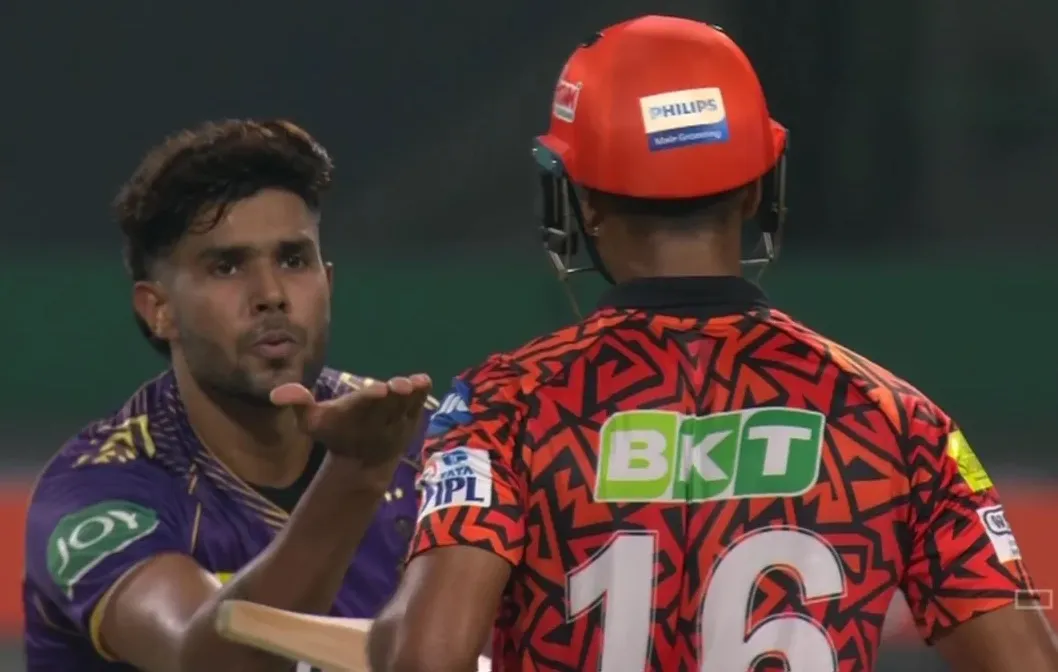 Harshit Rana's famous 'flying-kiss' celebration (X.com)
