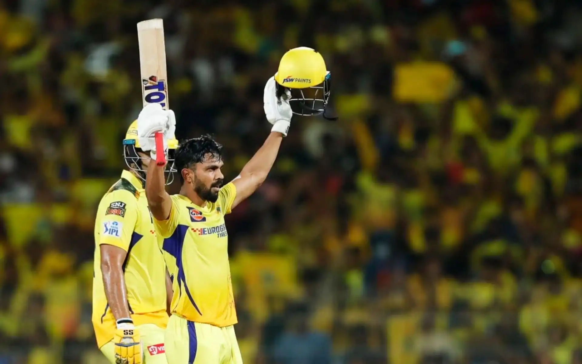Ruturaj Gaikwad notched up his first century as CSK captain (BCCI)