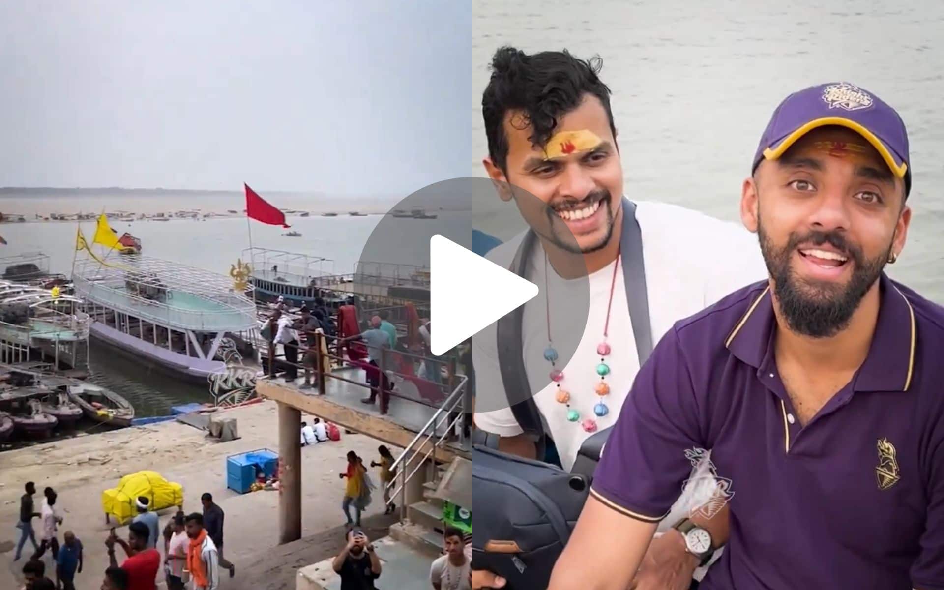 [Watch] Close to Playoffs, KKR Players Embark On Spiritual Journey At Banaras