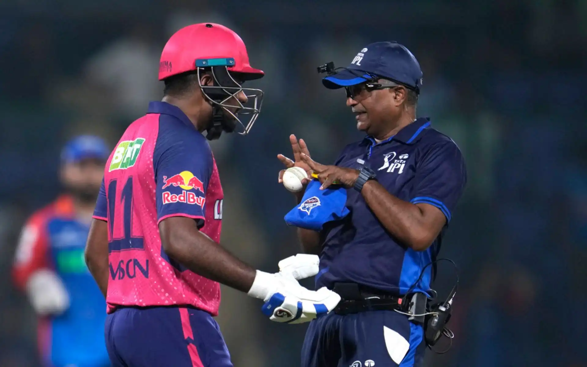 Samson had a showdown with umpires after controversial dismissal (AP)