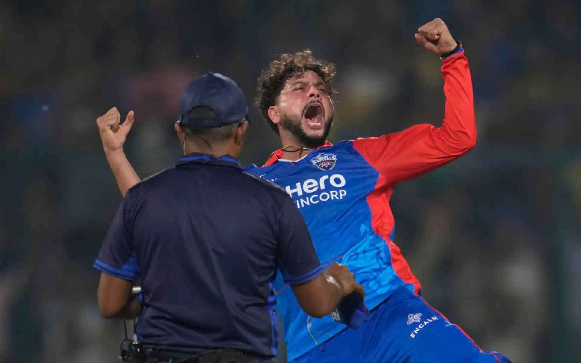 Kuldeep Yadav in action in IPL 2024 (AP)