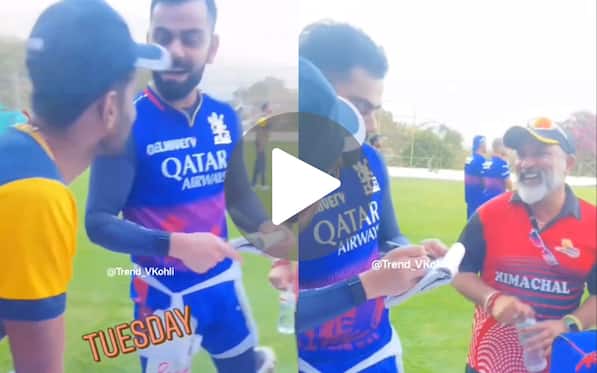 [Watch] Virat Kohli In 'Playful Mood' While Giving Fans Autographs In Dharamsala