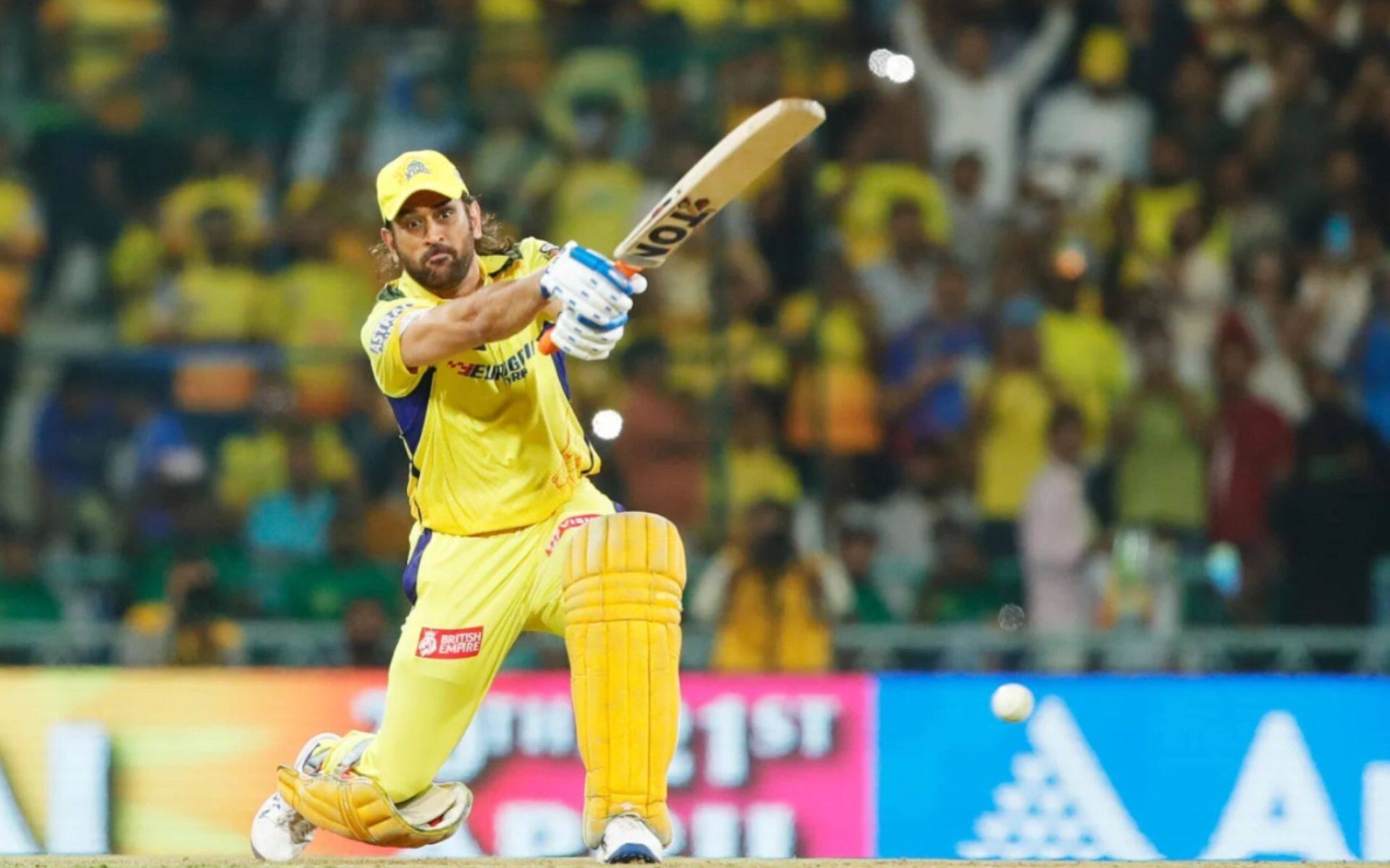 MS Dhoni in action for CSK during IPL 2024 (BCCI)