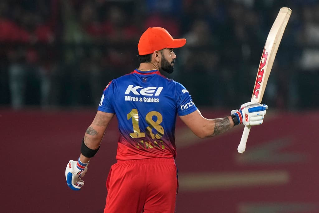 King Kohli walked back after scoring 92 runs (AP Photo)
