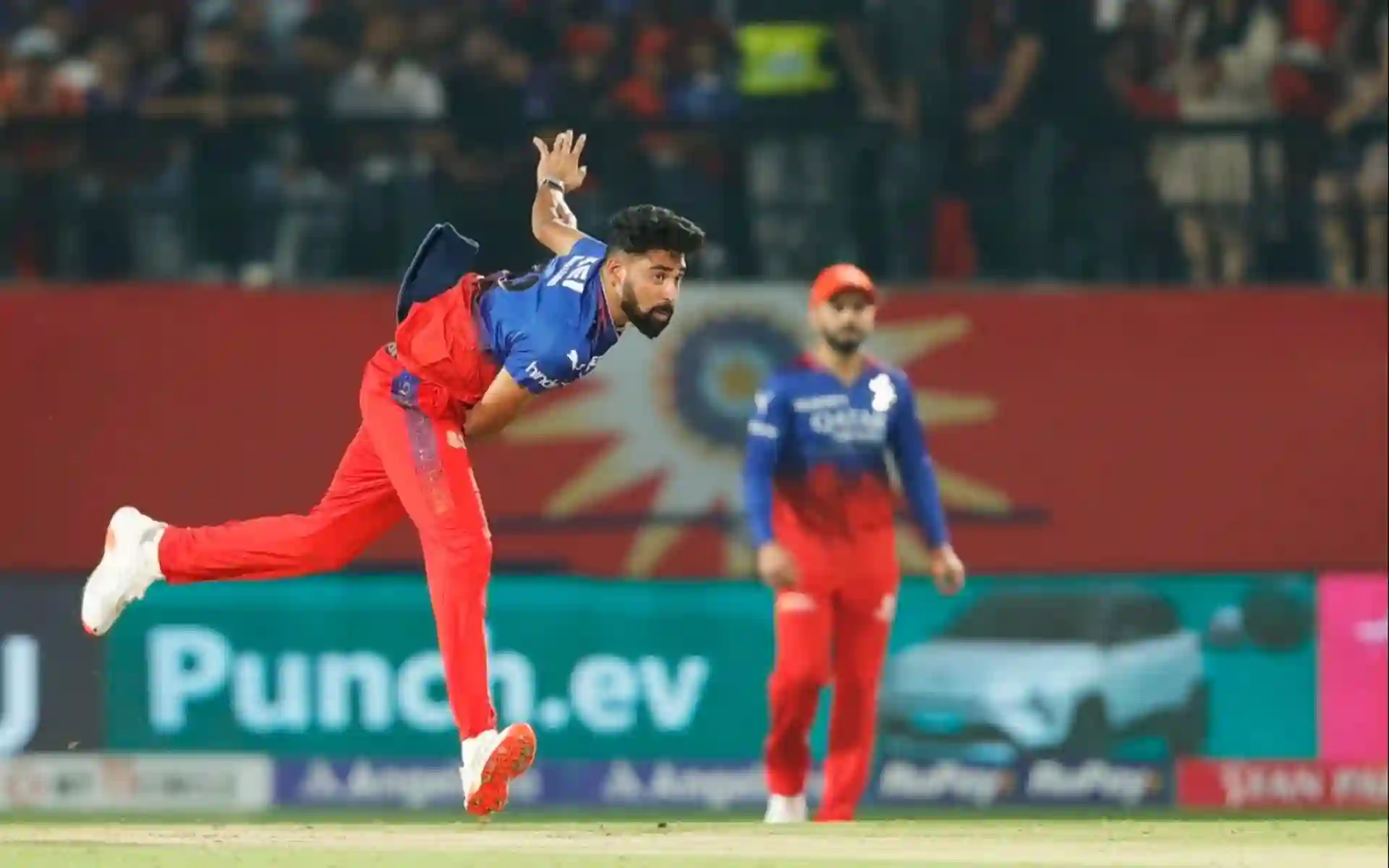 Mohammed Siraj in action against PBKS in IPL 2024 (BCCI)