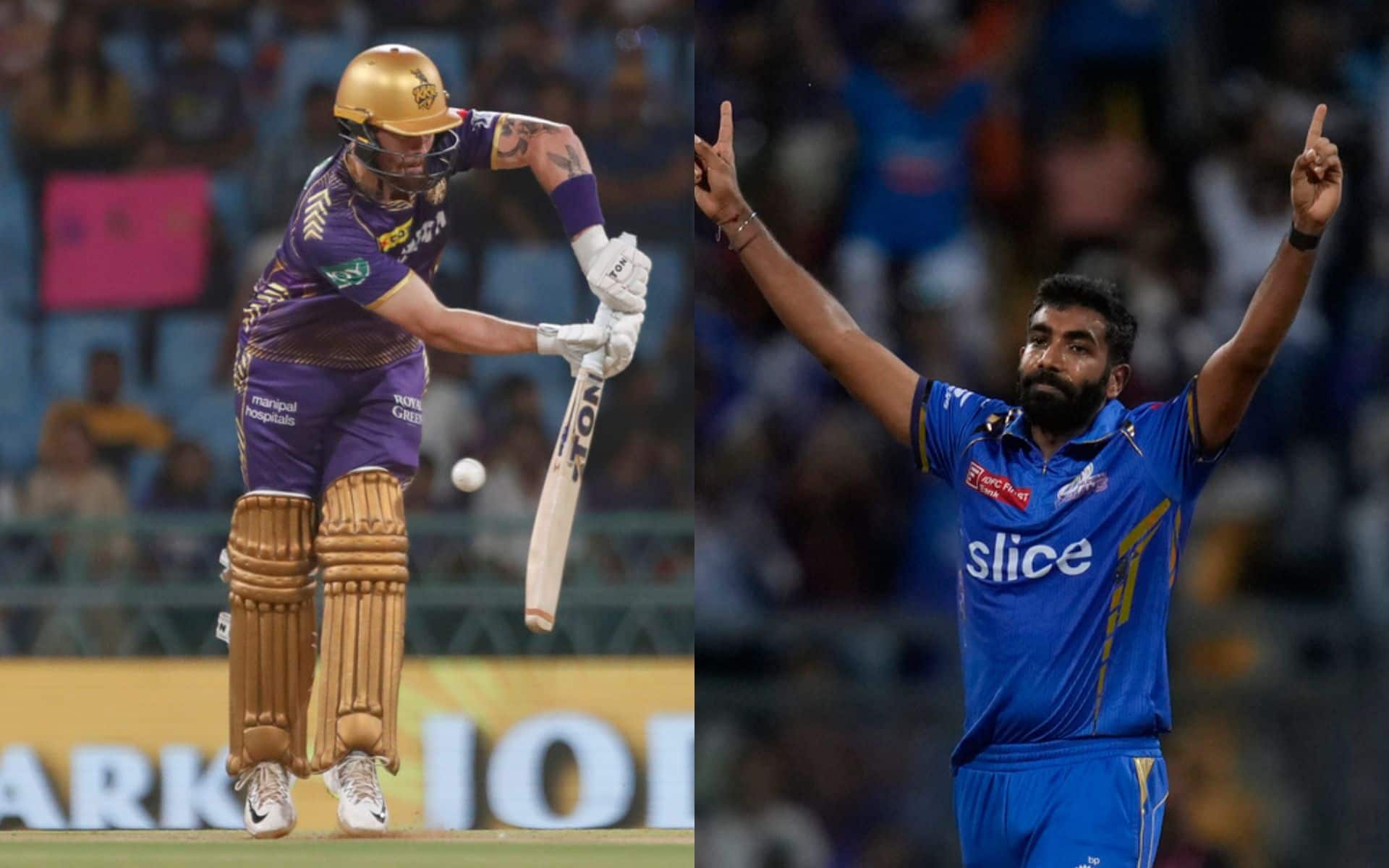 Phil Salt and Jasprit Bumrah will play crucial roles for their teams in the match [AP Photos]