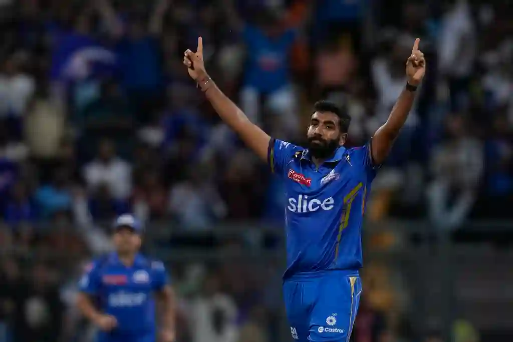 Bumrah in action for MI [AP]